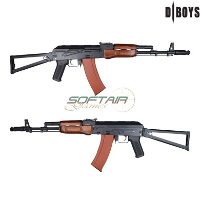 Electric Rifle AKS74 Type L Full metal and REAL WOOD Dboys (4784L)