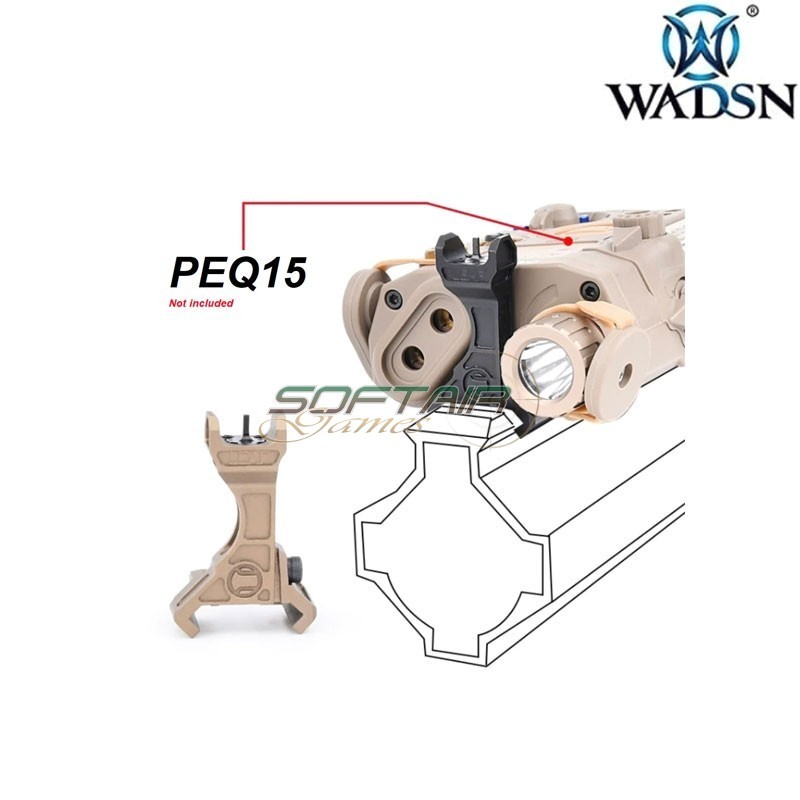 Iron Sight Leaf style BLACK Wadsn (wdx041-bk-lo)