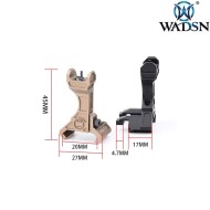 Iron Sight Leaf style DARK EARTH Wadsn (wdx041-de-lo)