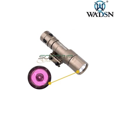 IR Flashlight CD Style REIN 2.0 Micro DARK EARTH Wadsn (wd04091-de-lo)