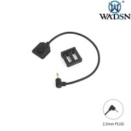 Cavo remoto 2.5mm Plug BLACK per 20mm rail WADSN (wd07027-bk)