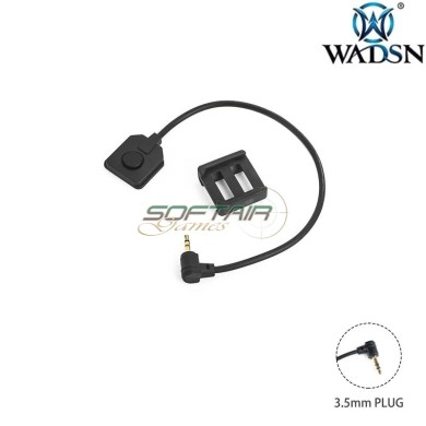 Remote cable 3.5mm Plug BLACK for 20mm rail WADSN (wd07028-bk)