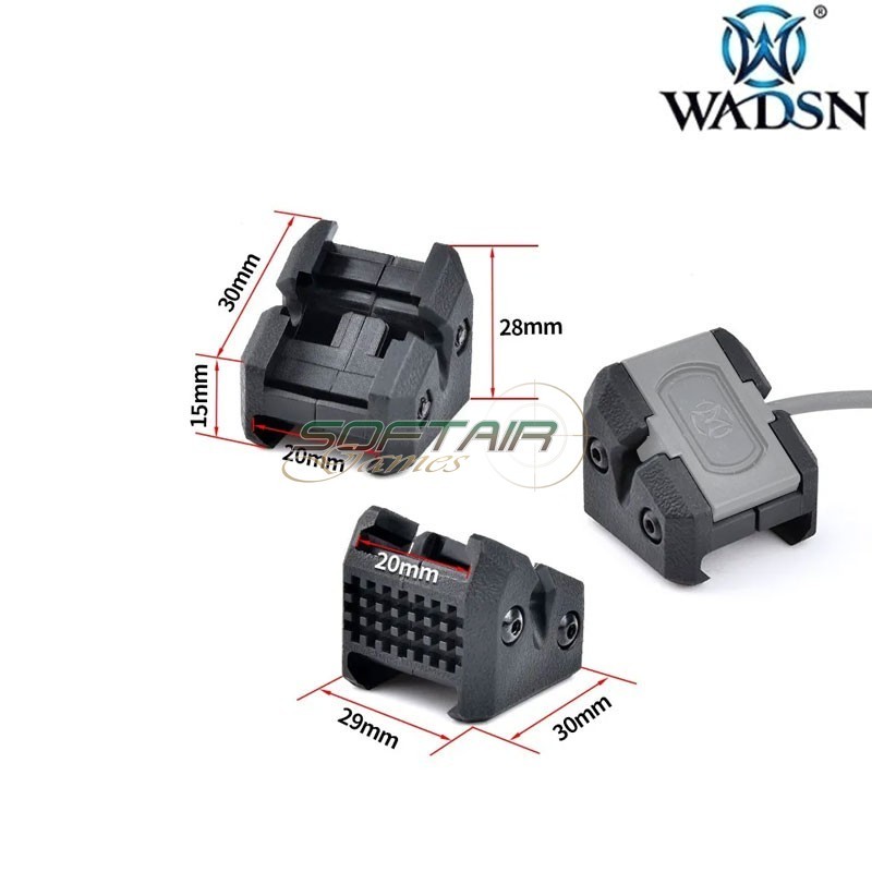HRF RAMP Modbutton Switch Cage DARK EARTH Rail Mount WADSN (wd07029-de)