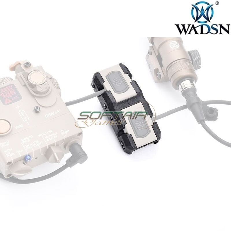 HRF Dual RAMP Modbutton Switch Cage BLACK Rail Mount WADSN (wd07030-bk)