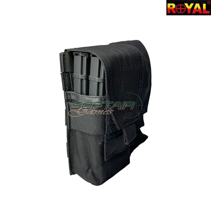 Tasca doppia porta caricatori BLACK Royal (m4akdbk)