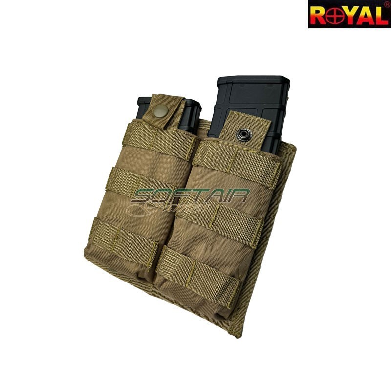 Tasca doppia porta caricatori COYOTE BROWN Royal (ry-1288-cb)