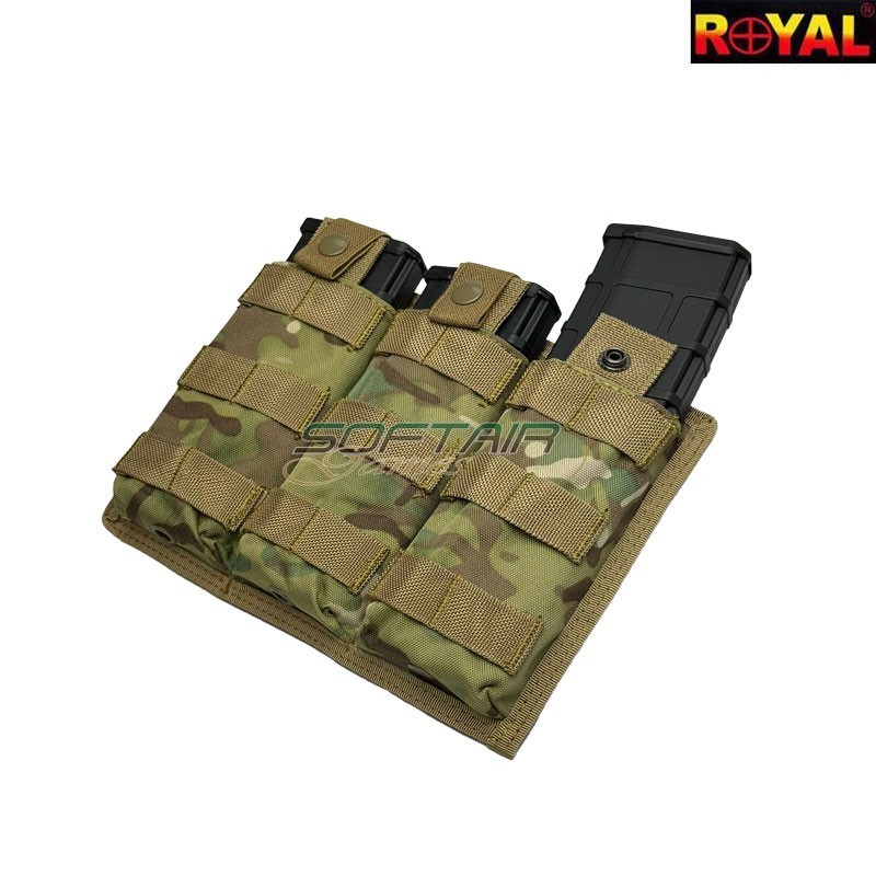 Tasca tripla porta caricatori MULTICAM Royal (ry-1288-mc)