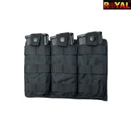 Triple magazine pouch BLACK Royal (ry-1289-bk)