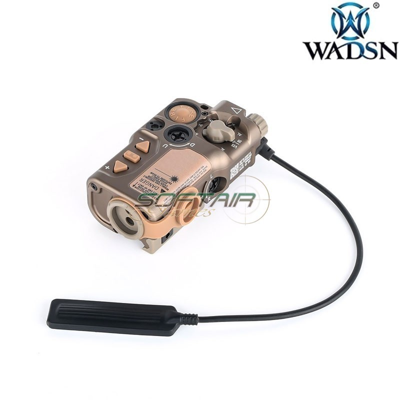 RD-X Style Aiming Red Laser & IR Laser DARK EARTH WADSN (wd6078-t)