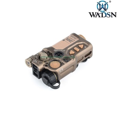 RD-X Style Aiming Red Laser & IR Laser DARK EARTH WADSN (wd6078-t)