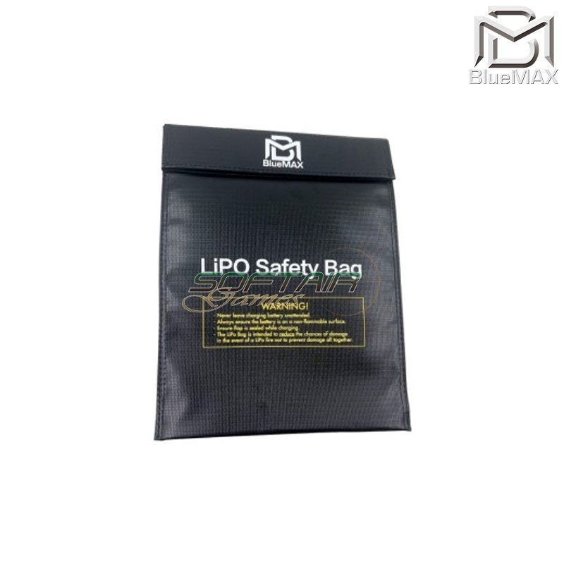Safety Bag Blastproof 23x30mm Ignifugo Per Lipo Bluemax-power® (bmp-safe-1) Safety Bag Blastproof 23x30mm Ignifugo Per Lipo Bluemax-power® (bmp-safe-1)