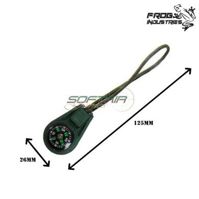 Zip Hook Compass OLIVE DRAB Frog Industries® (fi-01111-od)