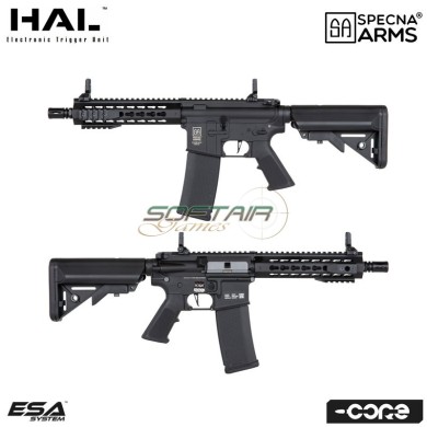 Electric rifle SA-C08 HAL ETU™ Assault Replica M4 CQB Keymod BLACK Core™ Specna Arms® (spe-01-041244)