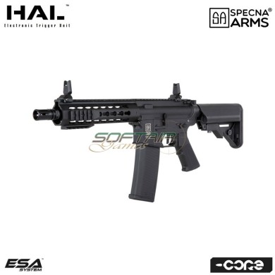 Fucile elettrico SA-C08 HAL ETU™ Assault Replica M4 CQB Keymod BLACK Core™ Specna Arms® (spe-01-041244)