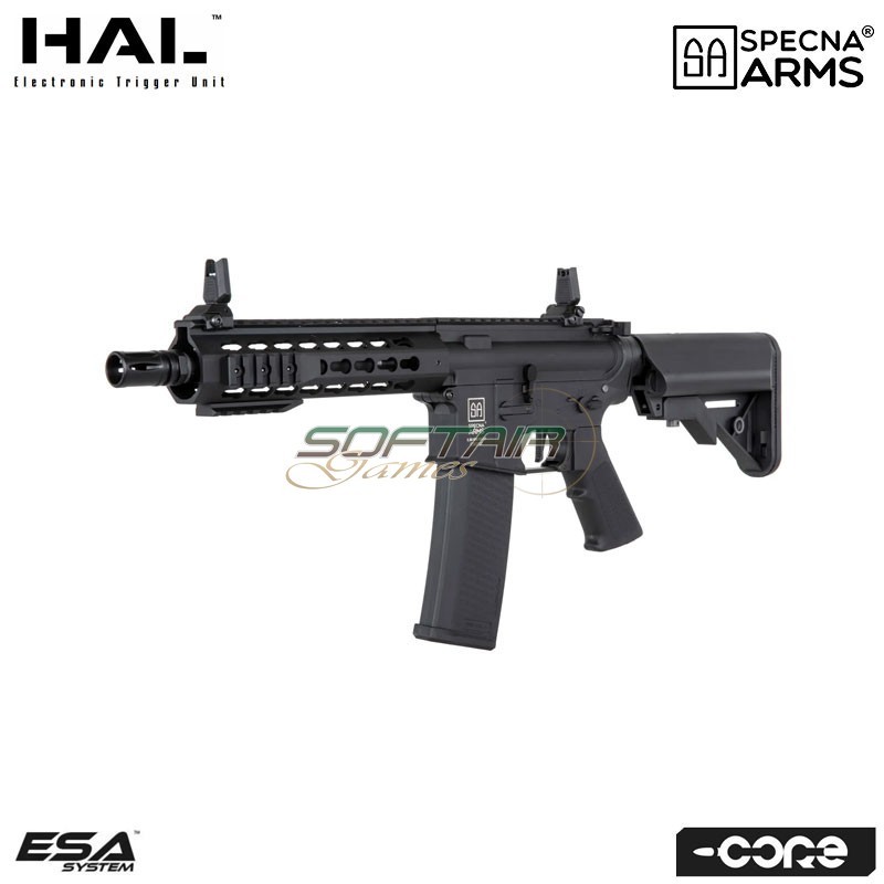 Electric rifle SA-C08 HAL ETU™ Assault Replica M4 CQB Keymod BLACK Core™ Specna Arms® (spe-01-041244)