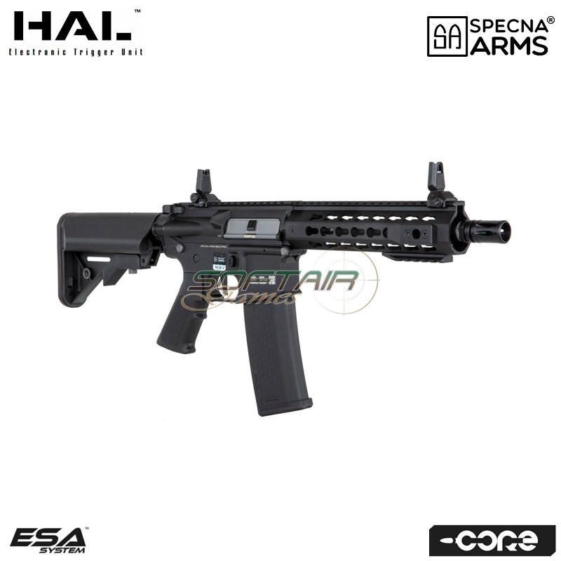 Electric rifle SA-C08 HAL ETU™ Assault Replica M4 CQB Keymod BLACK Core™ Specna Arms® (spe-01-041244)