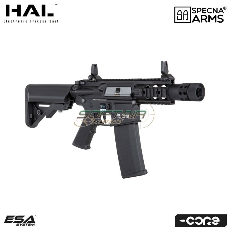 Electric rifle SA-C10 HAL ETU™ Assault Replica M4 Stubby Killer BLACK Core™ Specna Arms® (spe-01-041246)