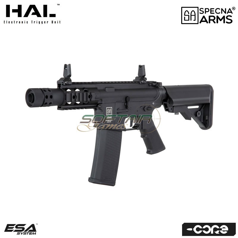 Fucile elettrico SA-C10 HAL ETU™ Assault Replica M4 Stubby Killer BLACK Core™ Specna Arms® (spe-01-041246)