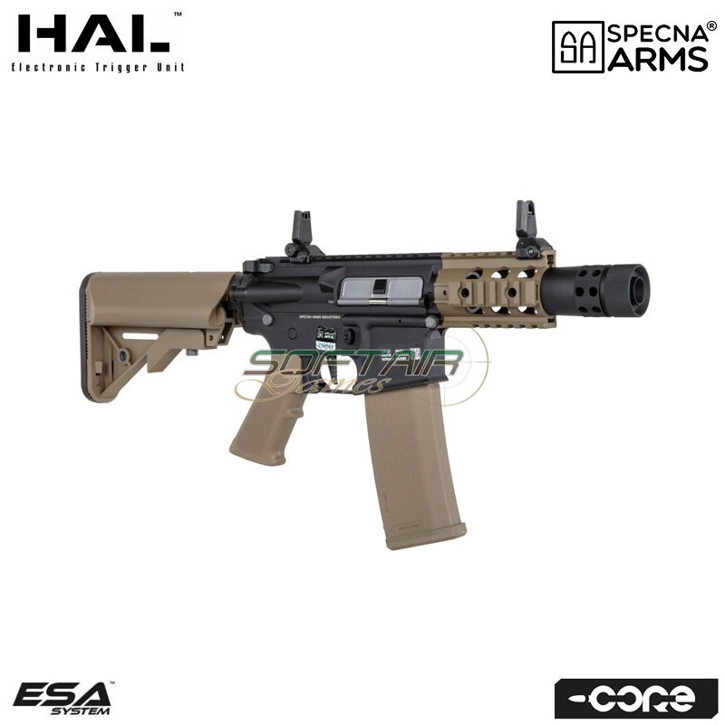 Electric rifle SA-C10 HAL ETU™ Assault Replica M4 Stubby Killer HALF-TAN Core™ Specna Arms® (spe-01-041247)