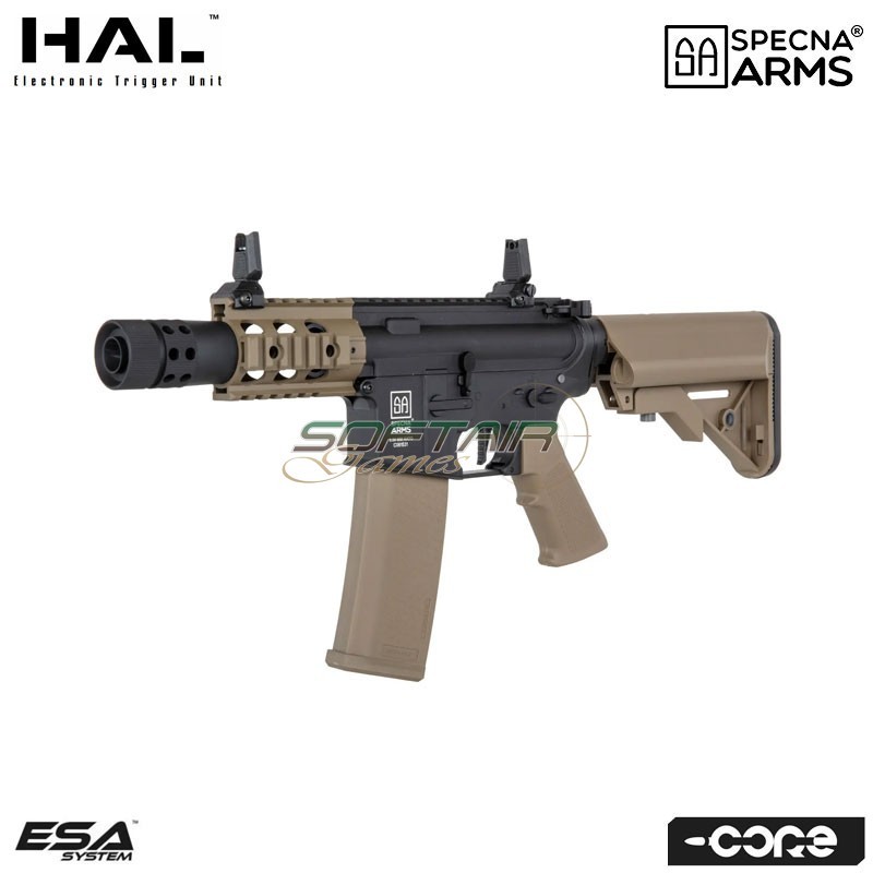 Electric rifle SA-C10 HAL ETU™ Assault Replica M4 Stubby Killer HALF-TAN Core™ Specna Arms® (spe-01-041247)