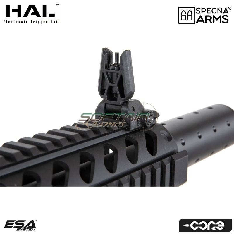 Electric rifle SA-C11 HAL ETU™ Assault Replica M4 Carbine Silenced BLACK Core™ Specna Arms® (spe-01-041248)