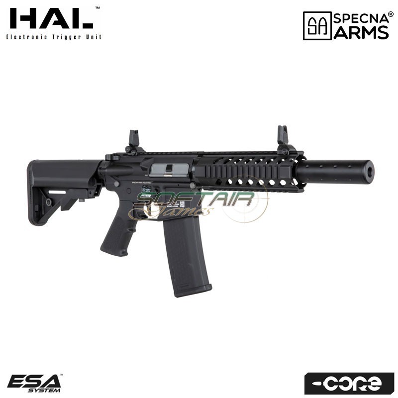Fucile elettrico SA-C11 HAL ETU™ Assault Replica M4 Carbine Silenced BLACK Core™ Specna Arms® (spe-01-041248)