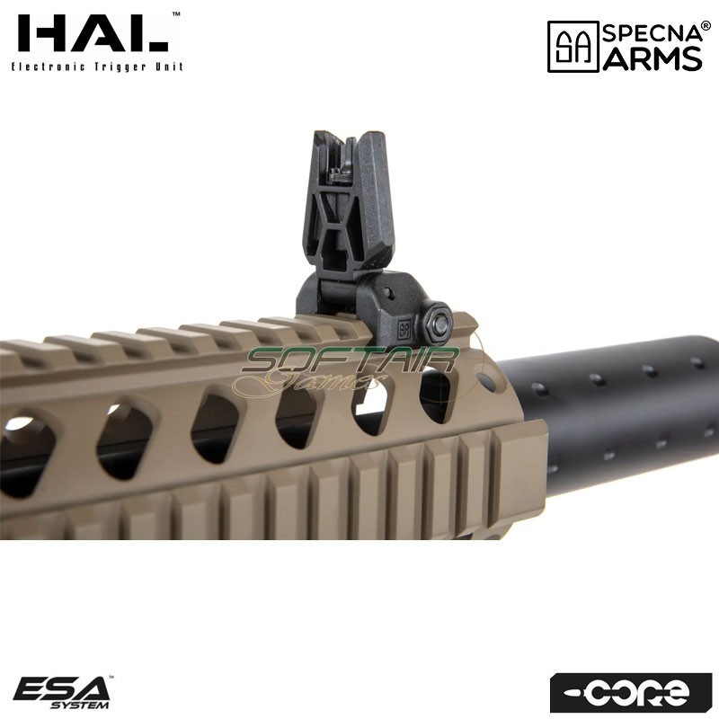 Electric rifle SA-C11 HAL ETU™ Assault Replica M4 Carbine Silenced HALF-TAN Core™ Specna Arms® (spe-01-041249)