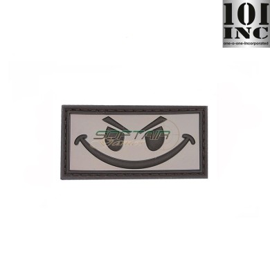 3d Pvc Patch Evil Smiley Brown 101 Inc (11172-br)