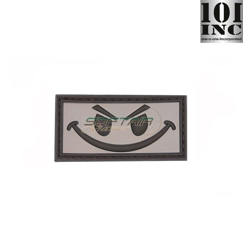 Patch 3d Pvc Evil Smiley Brown 101 Inc (11172-br)