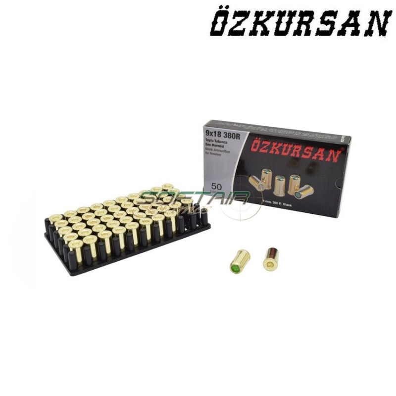 Cartucce A Salve 50 Pezzi Calibro 380 Ozkursan (oz-ct14)