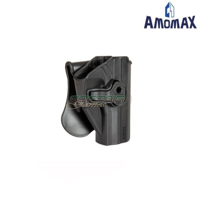 Fondina rigida black per pistola G&G GTP-9/USP Compact amomax (am-028896)