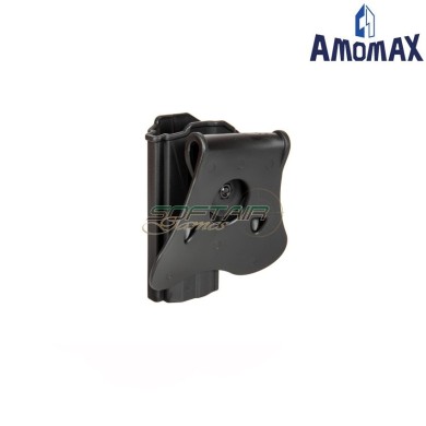 Fondina rigida black per pistola G&G GTP-9/USP Compact amomax (am-028896)