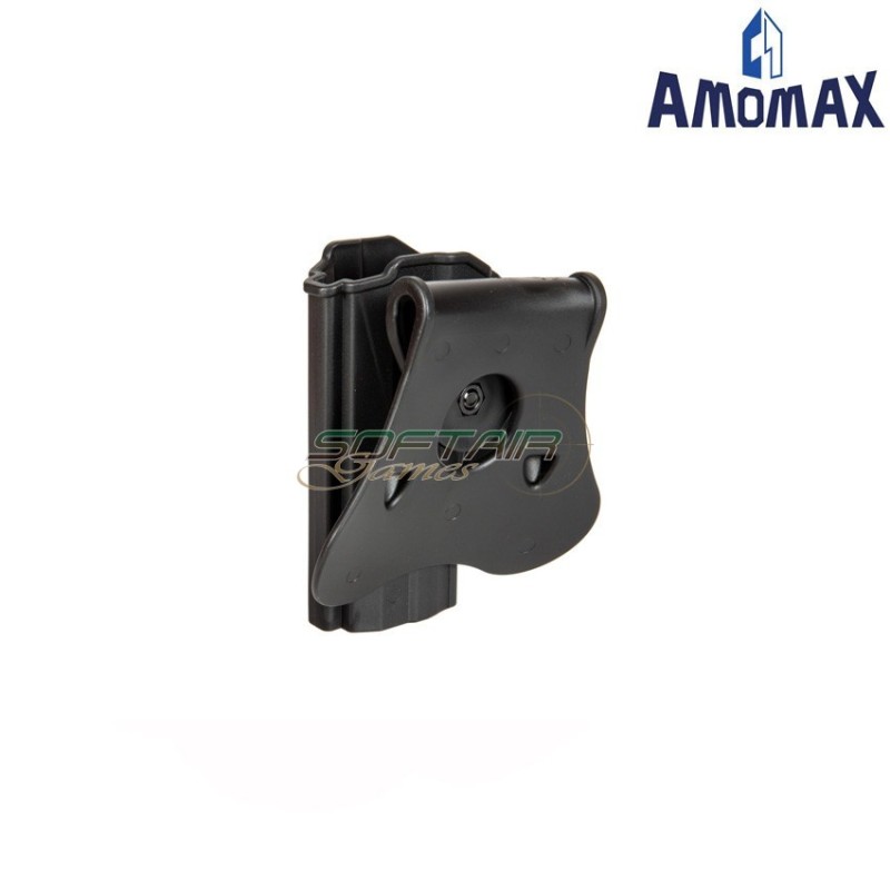 Fondina rigida black per pistola G&G GTP-9/USP Compact amomax (am-028896)