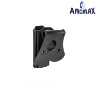 Fondina rigida black per pistola G&G GTP-9/USP Compact amomax (am-028896)