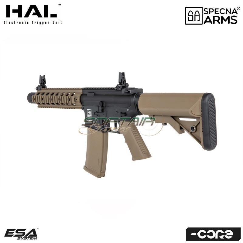 Electric rifle SA-C05 HAL ETU™ Assault Replica M4 Cqb Silenced Half-Tan Core ™ Specna Arms® (spe-01-041689)
