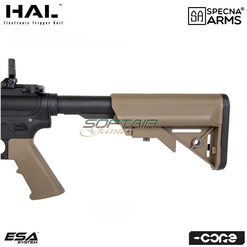 Electric rifle SA-C05 HAL ETU™ Assault Replica M4 Cqb Silenced Half-Tan Core ™ Specna Arms® (spe-01-041689)
