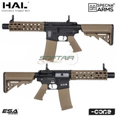 Electric rifle SA-C05 HAL ETU™ Assault Replica M4 Cqb Silenced Half-Tan Core ™ Specna Arms® (spe-01-041689)