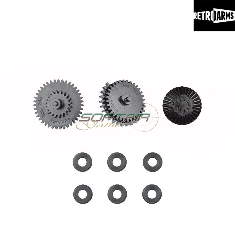 Ingranaggi PADORA Cnc 20:1 Per Sr25 Boccole Incluse Retroarms (Ra-8007) Ingranaggi PADORA Cnc 20:1 Per Sr25 Boccole Incluse Retroarms (Ra-8007)