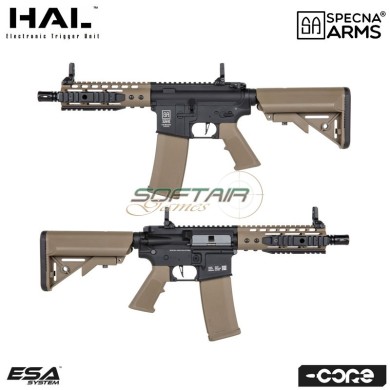 Electric rifle SA-C12 HAL ETU™ Assault Replica M4 Short Keymod HALF-TAN Core™ Specna Arms® (spe-01-041699)