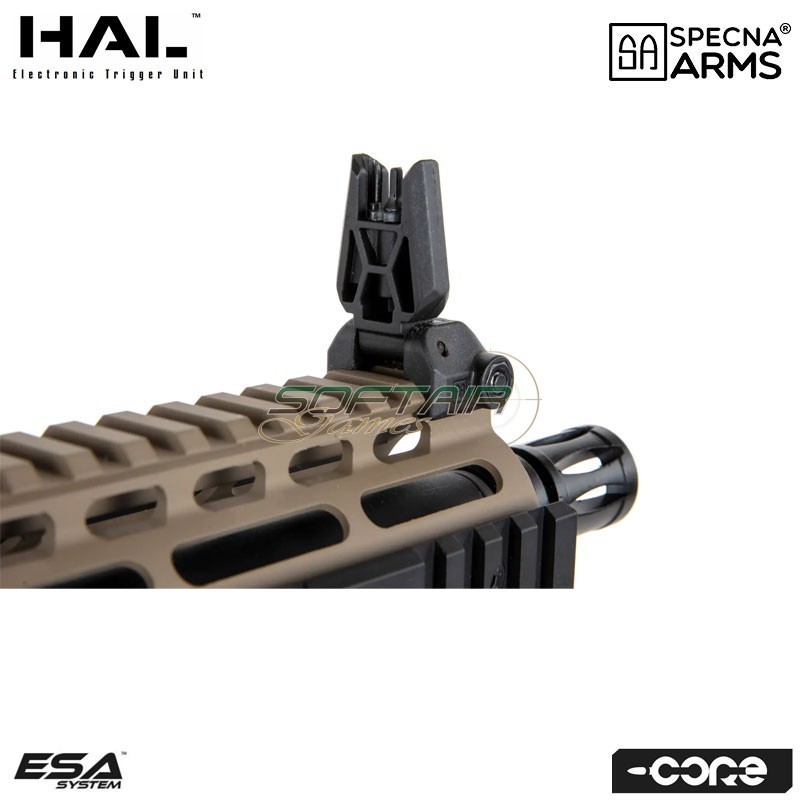 Fucile elettrico SA-C12 HAL ETU™ Assault Replica M4 Short Keymod HALF-TAN Core™ Specna Arms® (spe-01-041699)