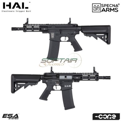 Electric rifle SA-C21 HAL ETU™ Assault Replica M4 LC Rex Short BLACK Core™ Specna Arms® (spe-01-042049)