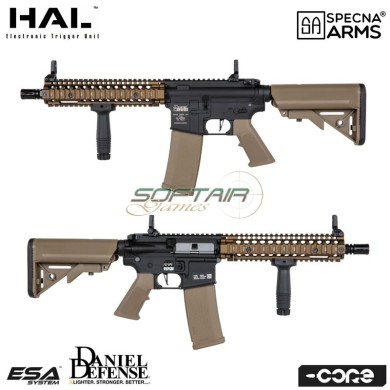 Electric rifle Daniel Defense® SA-C19 HAL ETU™ Assault Replica M4 MK18 Mod1 CHAOS BRONZE Core™ Specna Arms® (spe-01-041706)