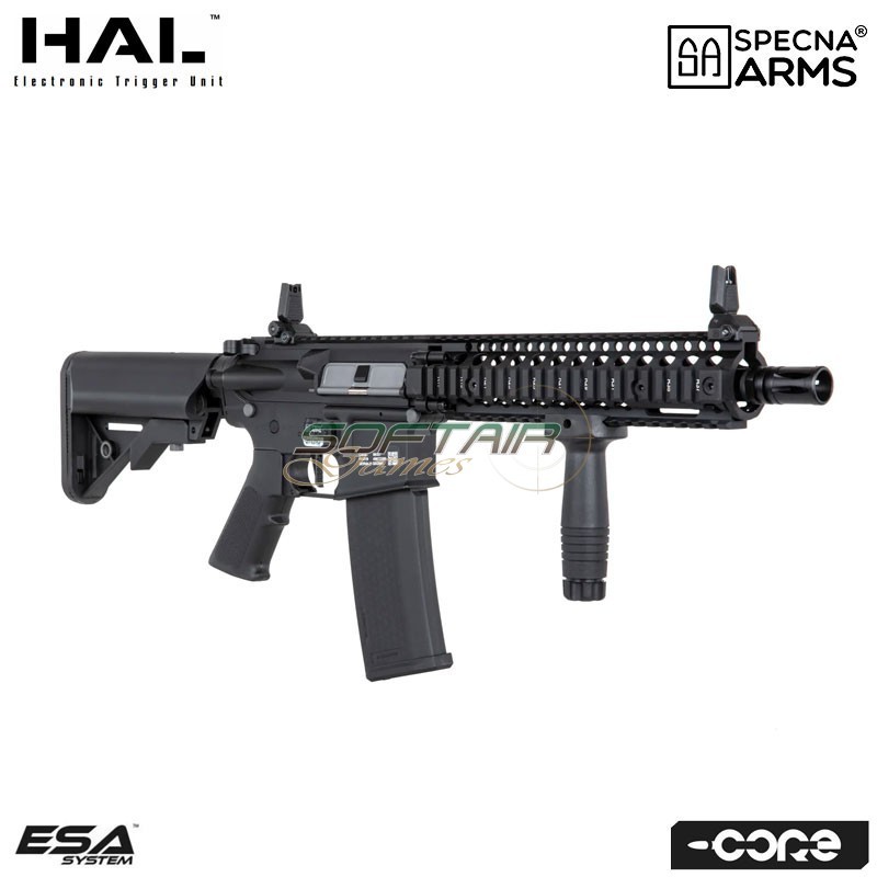 Electric rifle Daniel Defense® SA-C19 HAL ETU™ Assault Replica M4 MK18 Mod1 BLACK Core™ Specna Arms® (spe-01-041703)