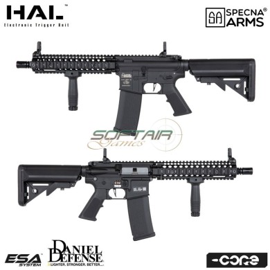 Electric rifle Daniel Defense® SA-C19 HAL ETU™ Assault Replica M4 MK18 Mod1 BLACK Core™ Specna Arms® (spe-01-041703)