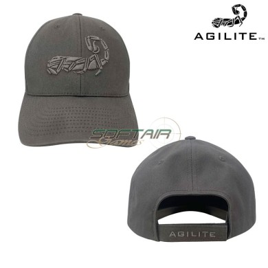 Scorpion logo Hat WOLF GREY Agilite (5041gry1sz)