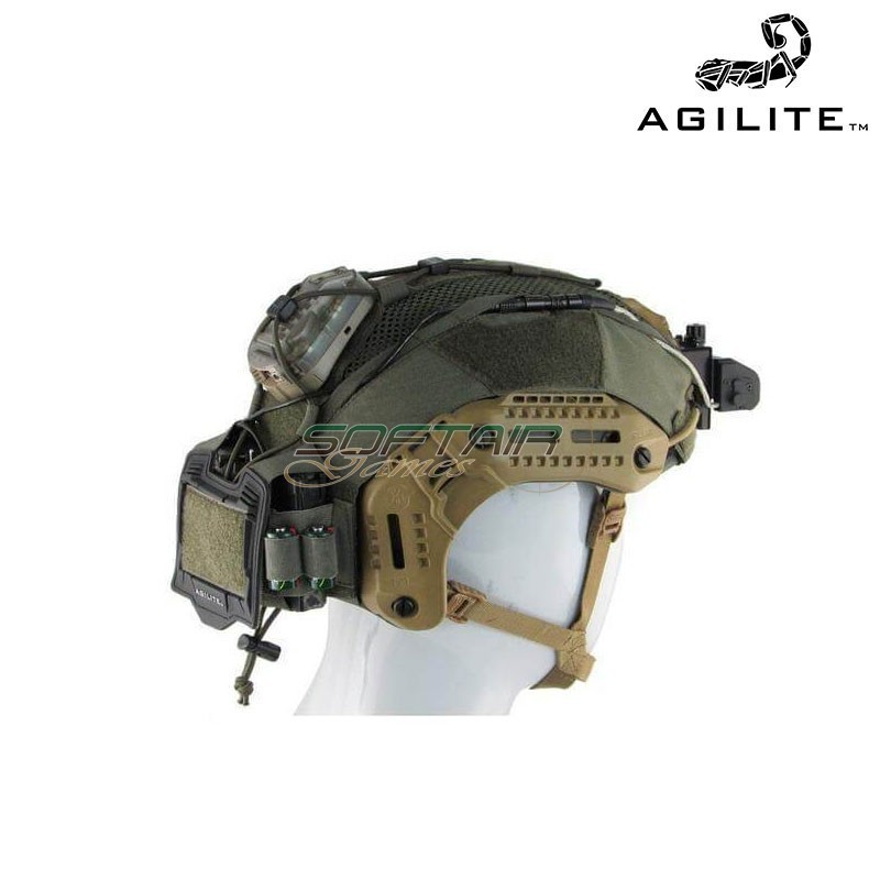 Telino Copri Elmetto MTEK FLUX Gen4 RANGER GREEN Agilite (8245RNG)