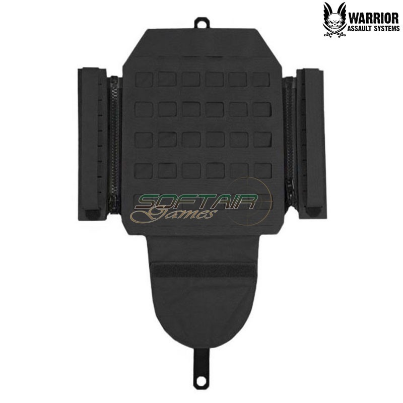 Laser cut Assaulters Back Panel 40mm BLACK Warrior Assault Systems (w-lc-abp-mk1-bk)