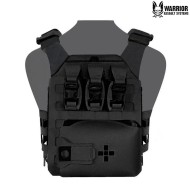 Laser cut Assaulters Back Panel 40mm BLACK Warrior Assault Systems (w-lc-abp-mk1-bk)