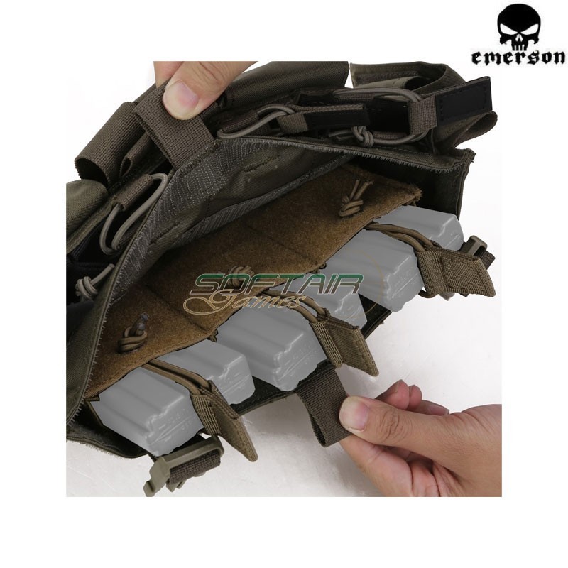 Panel MF Style Gen IV for Chest Rig BLACK Emerson (em7363bk)