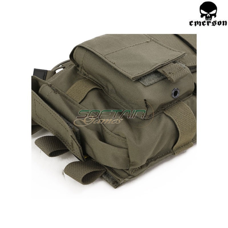Panel MF Style Gen IV for Chest Rig BLACK Emerson (em7363bk)